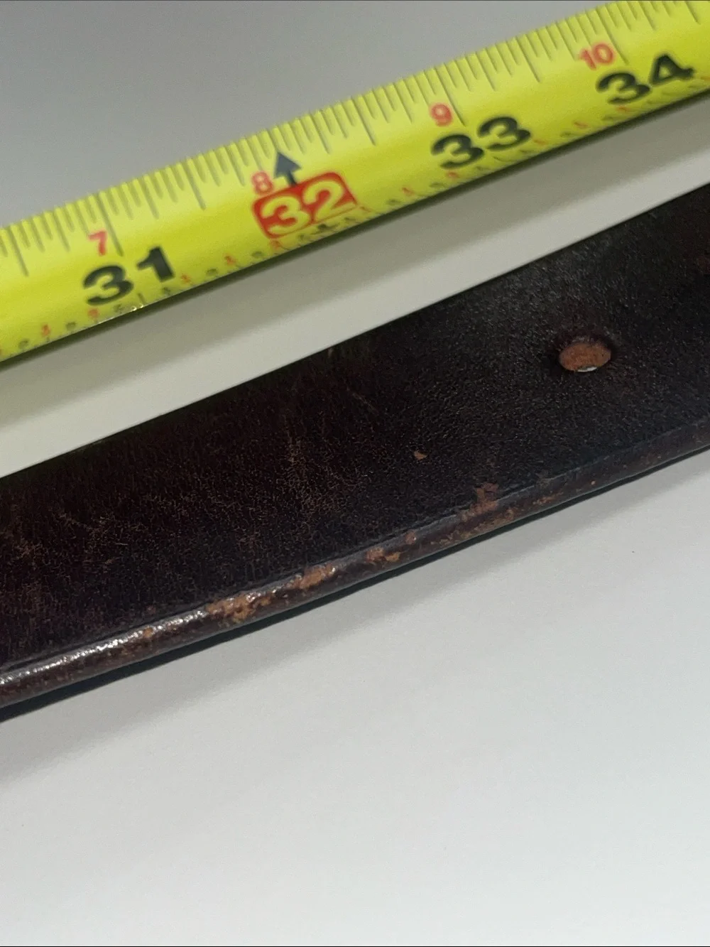 Tanner Goods Men's Leather Belt in Dark Brown w/ Copper Color Buckle
